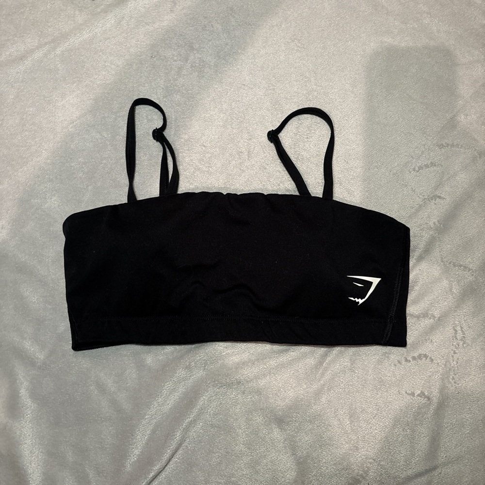 Black gymshark Women's Strapless Bralette